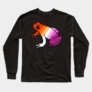 Pixel Lesbian Frog Long Sleeve T-Shirt